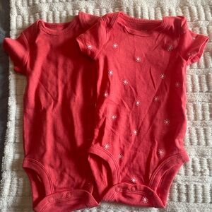 Carter's Bright Red Baby Onesie